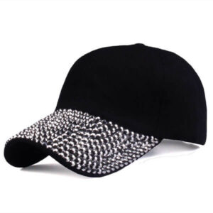 BASEBALL CAP BRIM RHINESTONES (8)