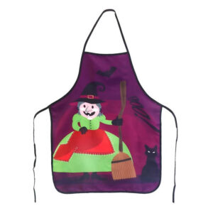 apron with witch pattern