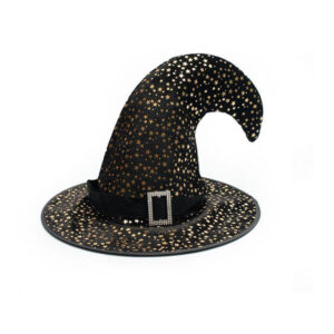 Witch Hat Black with Stars