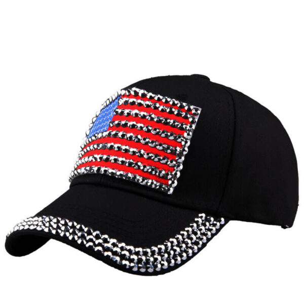 baseball cap rhinestones USA (1)