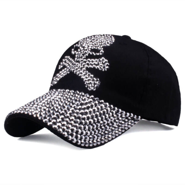 baseball cap rhinestones skull (10)