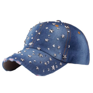 denim baseball cap rhinestone all over (9)