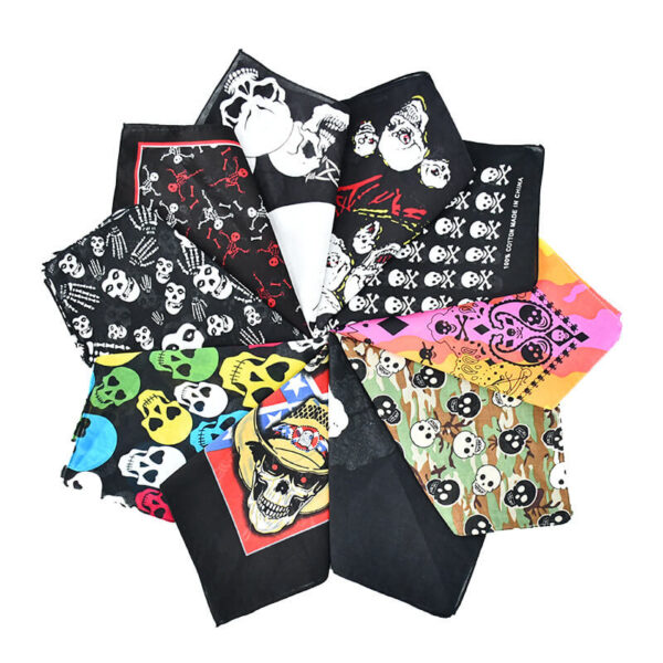 skull print bandana cotton (1)