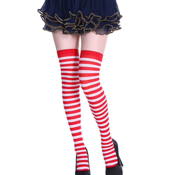 stocking red/white strip